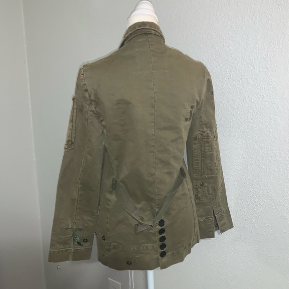 Zadig & Voltaire Vladimir Grunge Jacket Size XS - Picture 6 of 10